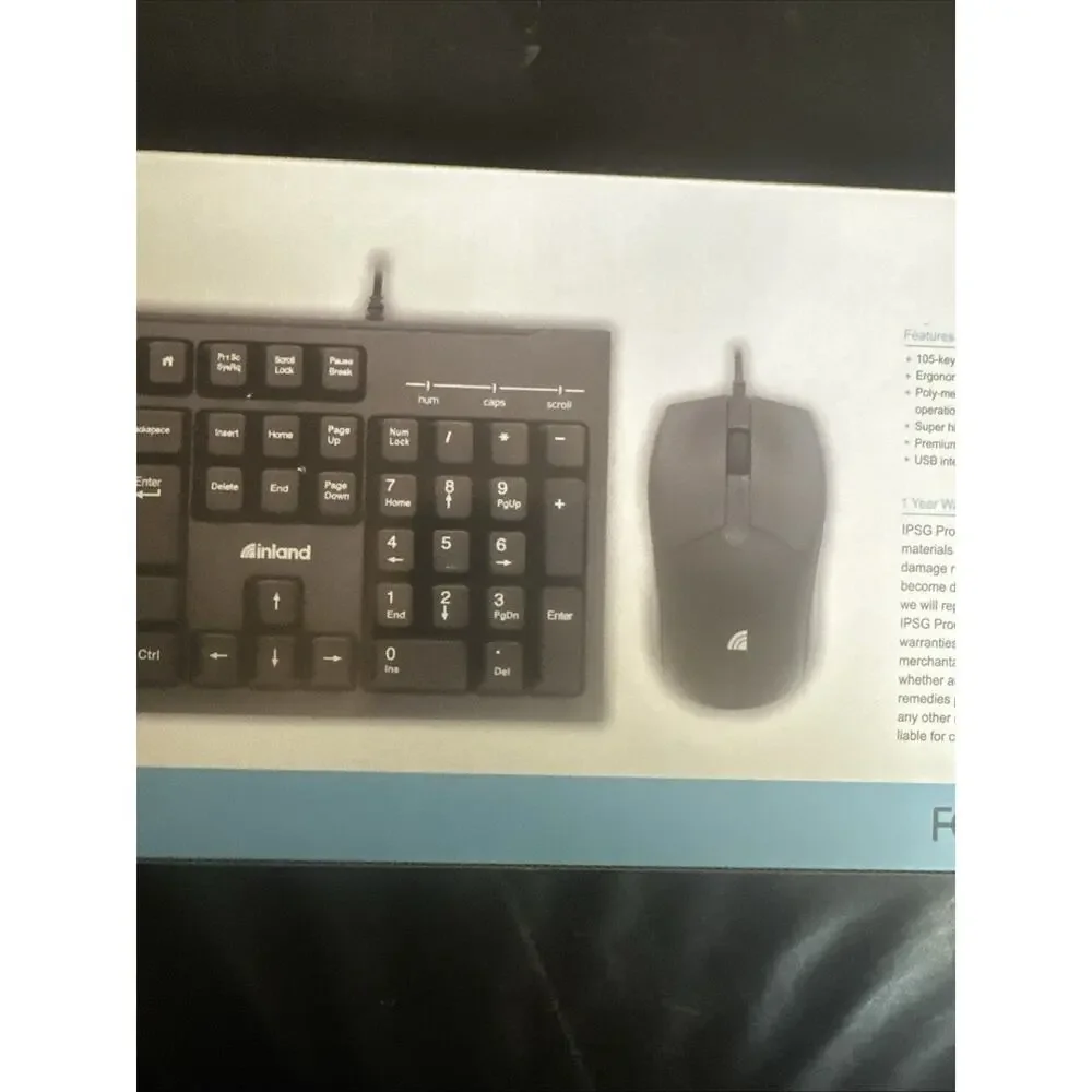 Inland USB Pre Combo Keyboard And Mouse